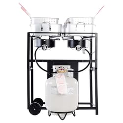 King Kooker 2 Burner Liquid Propane Outdoor Cooker Black/Silver