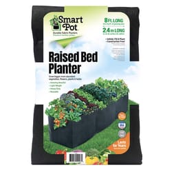 Smart Pot 96 in. H X 16 in. W X 16 in. D Fabric Raised Garden Bed Black