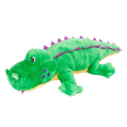 ZippyPaws Under the Sea Green Plush Grunterz - Alvin the Alligator Dog Toy 1 pk