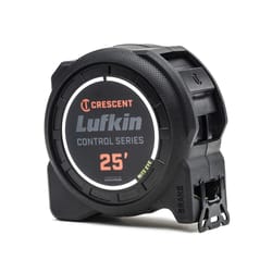 Crescent Lufkin 25 ft. L X 1-3/16 in. W Control Series Black Blade Tape Measure