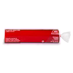 Ace Plastic Sheeting 3 mil X 10 ft. W X 25 ft. L Polyethylene Clear