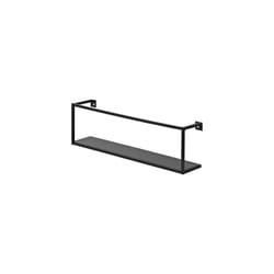 Dolle Aquarium 4.7 in. H X 15.7 in. W X 3.1 in. D Black Steel Decorative Wall Shelf