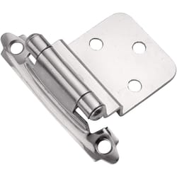 Hickory Hardware 2.34 in. W X 2.63 in. L Polished Chrome Steel Self-Closing Hinge 2 pk