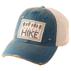Karma Take a Hike Trucker Hat Beige/Blue One Size Fits Most