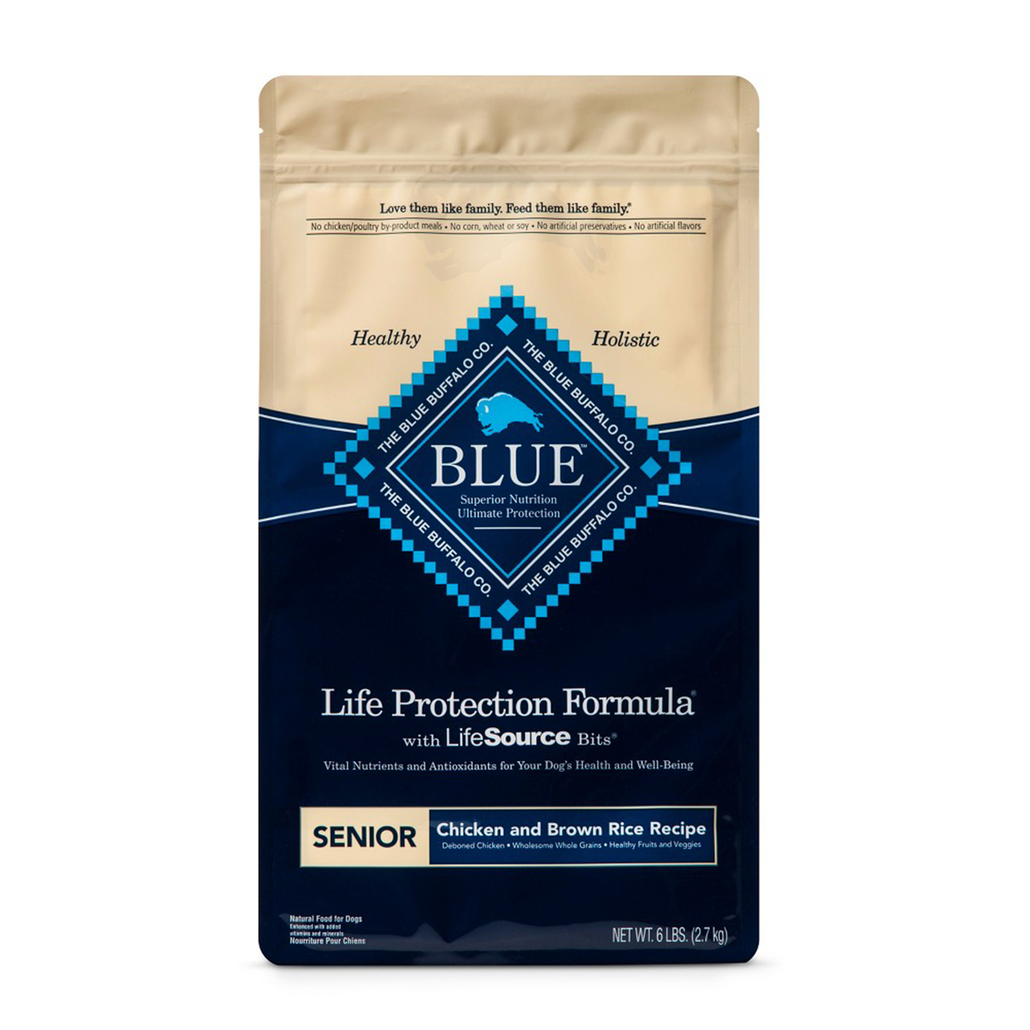 Photos - Other interior and decor Blue Buffalo Life Protection Formula Senior Chicken and Brown Rice Dry Dog 