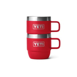 YETI Rambler 6 oz Rescue Red BPA Free Espresso Insulated Tumbler