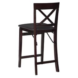 Linon Home Decor Brown Polyurethane Mallory Barstool 37 in.