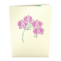 Lovepop Orchid Bouquet 3D Card Paper 1 pk