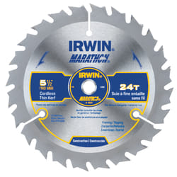 Irwin Marathon 5-1/2 in. D X 10 mm Carbide Circular Saw Blade 24 teeth 1 pk