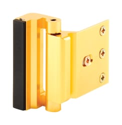 Prime-Line 2-3/16 in. L Bright Brass Gold Aluminum Entry Door Blocker 1 pk