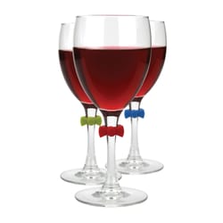 Joie Class Act Assorted Silicone Wine Charms and Topper