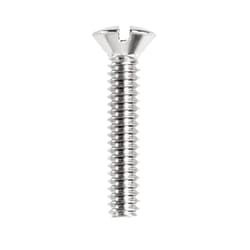Danco No. 10-24 X 1 in. L Slotted Oval Head Chrome-Plated Brass Faucet Handle Screw 1 pk