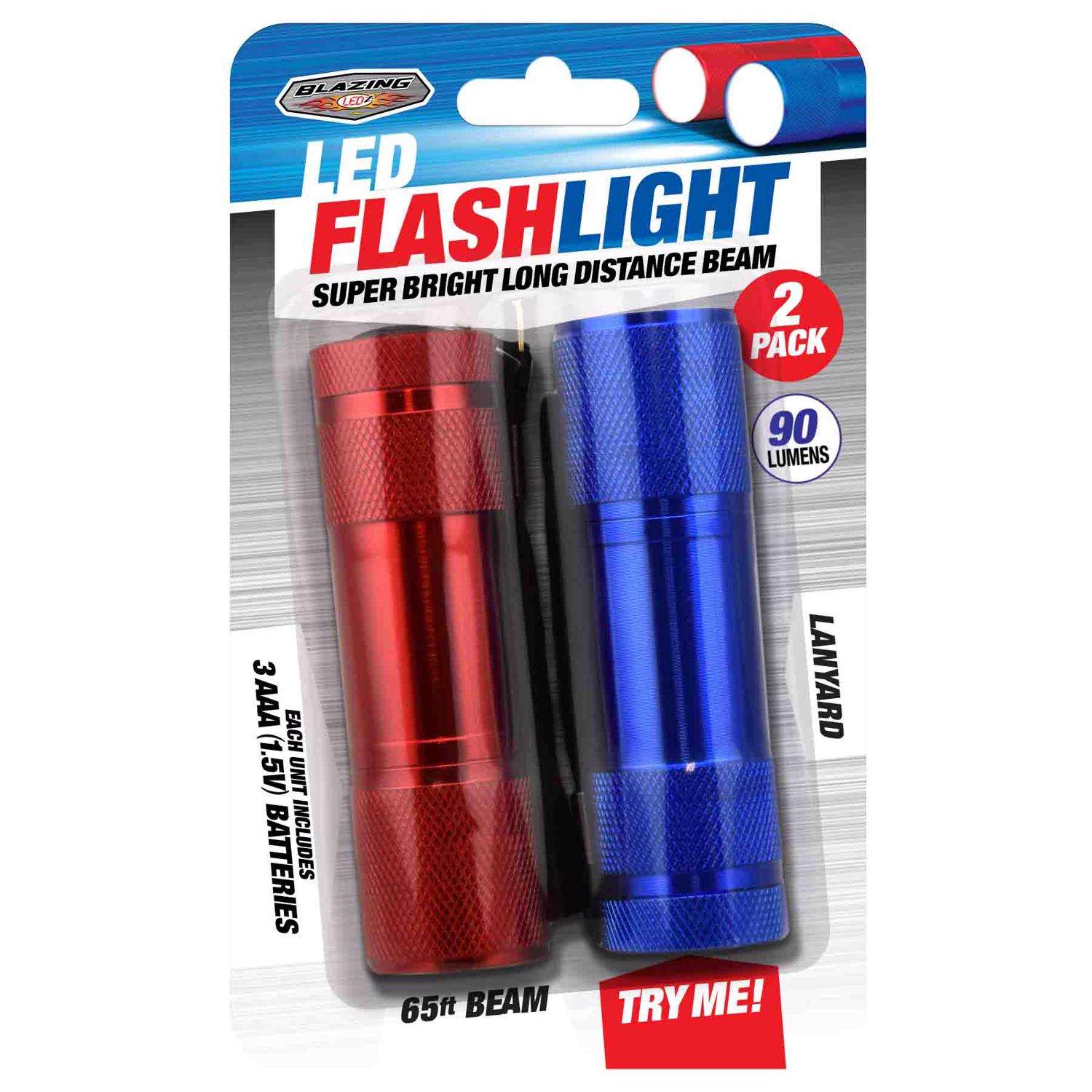 Blazing LEDz 90 lm Assorted LED Flashlight AAA Battery Ace Hardware