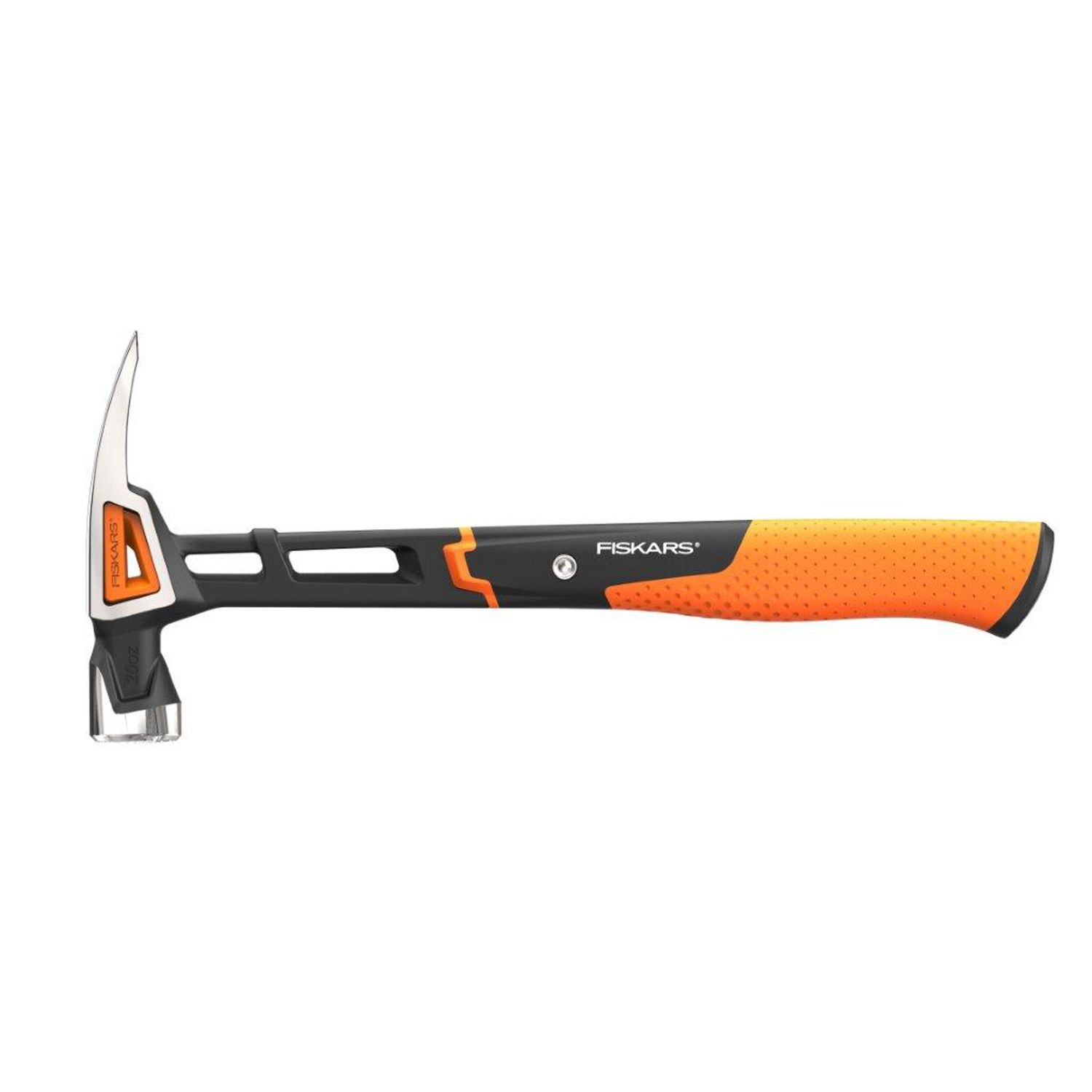 Fiskars IsoCore 20 oz Smooth Face Claw Hammer Steel Handle