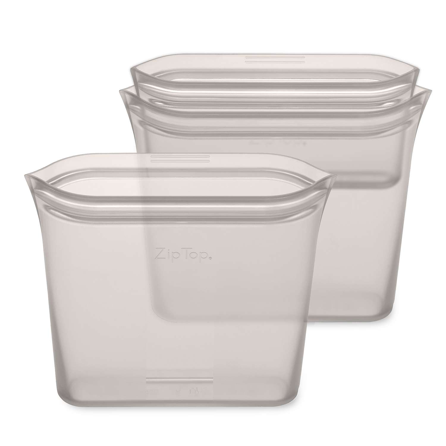 The Container Store 30 oz. Turn & Seal Food Storage Ocean Grey, 6-1/4 Sq. x 3 H