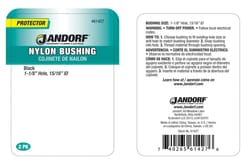 Jandorf 1-1/8 in. Nylon Bushing 2 pk