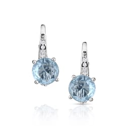 Montana Silversmiths Women's Arctic Ice Crystal Blue/Silver Earrings Water Resistant