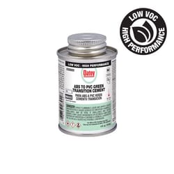 Oatey Green Transition Cement For ABS/PVC 4 oz