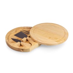 Picnic Time 7.5 in. L X 7.5 in. W Rubberwood Cheese Board