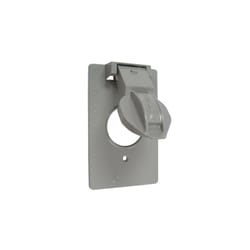 Bell Rectangle Aluminum 1 gang 4.563 in. H X 2.813 in. W Weatherproof Cover