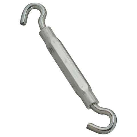 National Hardware Zinc-Plated Aluminum/Steel Turnbuckle 130 lb. cap. 9 in. L National Hardware Zinc-Plated Aluminum/Steel Turnbuckle 130 lb. cap. 9 in. L