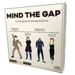SolidRoots Mind The Gap Generational Trivia Board Game Cardboard