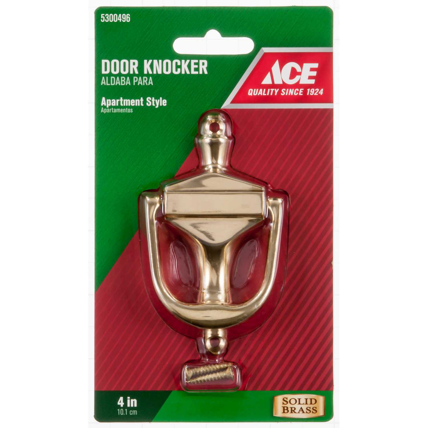 Ace 4 In L Brass Door Knocker Ace Hardware