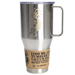 Aquapelli 40 oz Silver BPA Free Solid Vacuum Insulated Tumbler