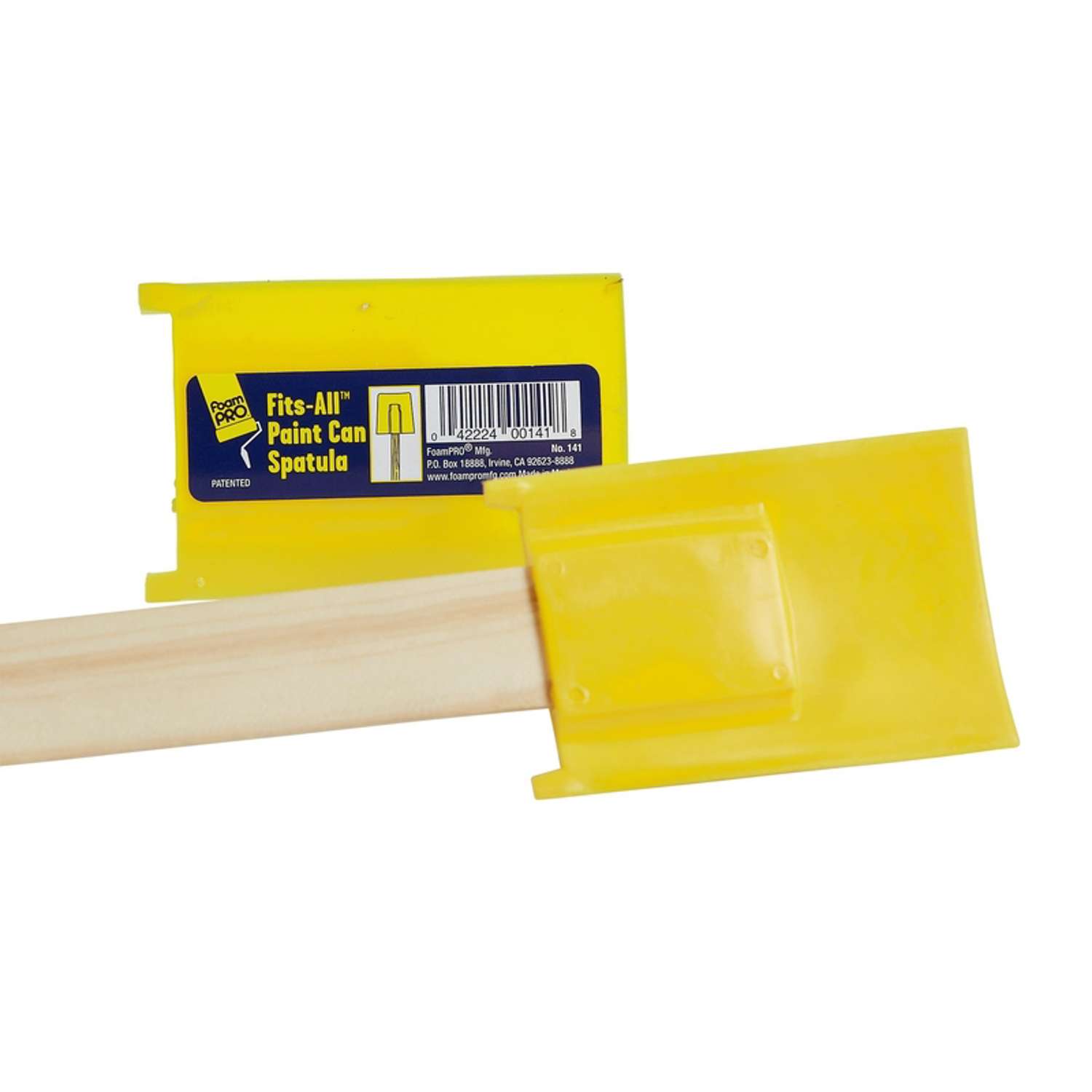 Foampro Foam Pro Fits-All Sticks Yellow Plastic Paint Spatula 141