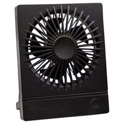 Kikkerland 4 in. H Rechargeable Fan