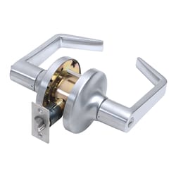 Tell Cortland Satin Chrome Entry Lever 2 in.