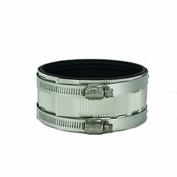 Fernco 4 in. Hub each X 3 in. D Hub PVC No Hub Coupling 1 pk