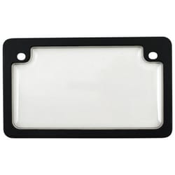 Custom Accessories Black Polycarbonate License Plate Frame
