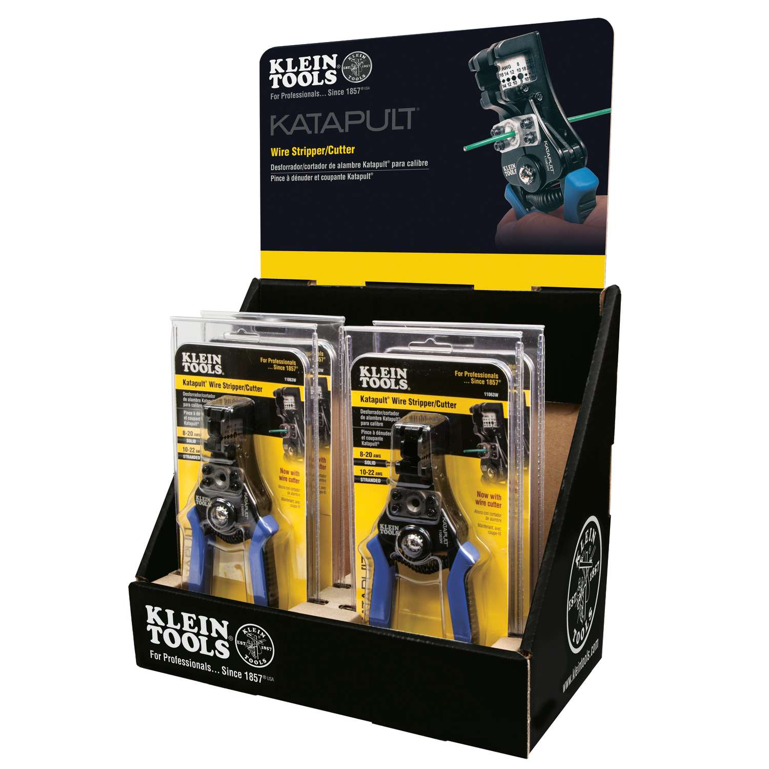 Klein Tools Katapult 820 Solid and 1022 Stranded AWG Wire Stripper