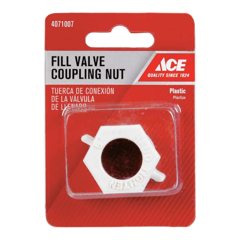 Ace Fill Valve Coupling Nut White Plastic Ace Hardware