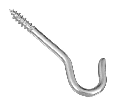 National Hardware White Steel Ceiling Hook 25 lb. cap. 1 pk