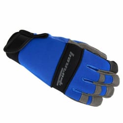 Forney Men's Signature Mechanic Utility Gloves Blue/Gray M 1 pk