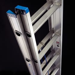 Werner 36 ft. H Aluminum Extension Ladder Type I 250 lb. capacity