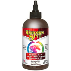 Unicorn Spit Flat Dark Brown Gel Stain and Glaze Exterior and Interior 8 oz