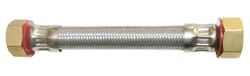 Ace 3/4 in. FIP X 3/4 in. D FIP 12 in. Stainless Steel Supply Line