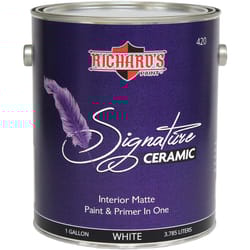 Richard's Paint Signature Matte White White Base Wall Paint Interior 1 gal