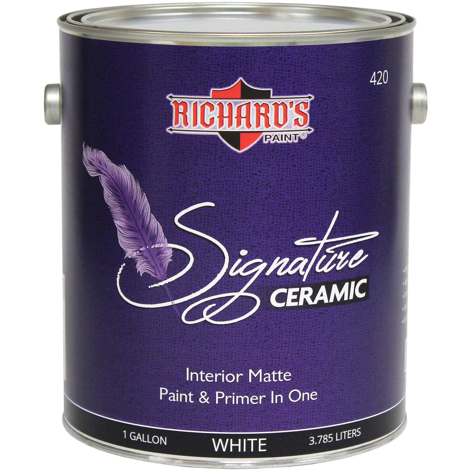 Richard's Paint Signature Matte White White Base Wall Paint Interior 1 ...