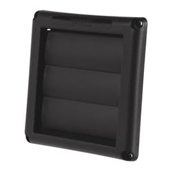Deflect-O 1.5 in. L X 4 in. D Black Plastic Vent Dryer Hood