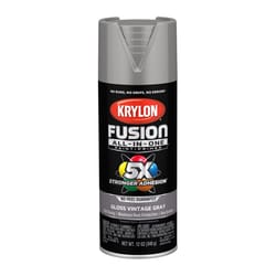 Krylon Fusion All-In-One Gloss Vintage Gray Paint+Primer Spray Paint 12 oz