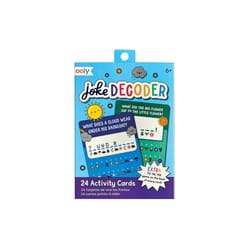 OOLY Joke Decoder Activity Cards Multicolored 24 pc