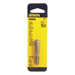Irwin Hanson High Carbon Steel SAE Plug Tap 1/8 in. 1 pc