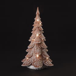 Roman Confetti Lite LED Multicolored Gingerbread Tree Table Decor 17 in.