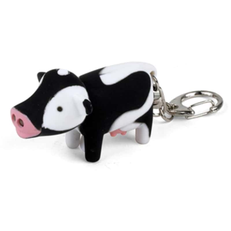KIKKERLAND Black/White Key Chain w/LED Light Ace Hardware