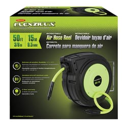 Legacy Flexzilla 50 ft. L X 3/8 in. D Hybrid Polymer Retractable Air Hose Reel 150 psi Zilla Green