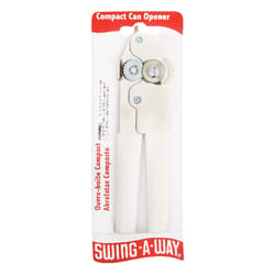 Swing-A-Way White Portable Handheld Can Opener - Dazey's Supply